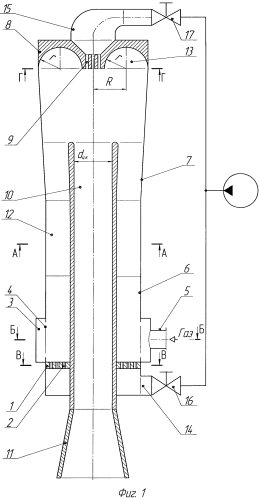 Жидкостно-газовый эжектор (патент 2561555)