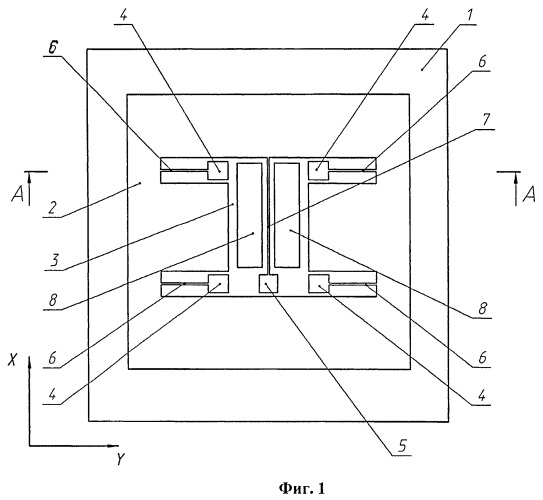 Виброчастотный микромеханический акселерометр (патент 2434232)