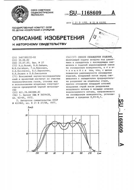 Способ охлаждения изделий (патент 1168609)