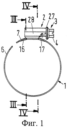 Червячный резьбовой хомут (патент 2258861)