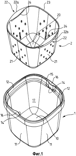 Устройство для сцеживания из цедилки в контейнер (патент 2559538)