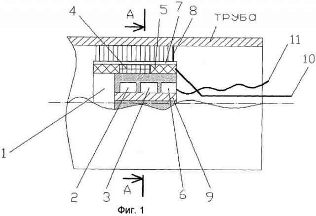 Электромагнитный зонд для внутритрубной дефектоскопии материала стенки трубы (патент 2293981)