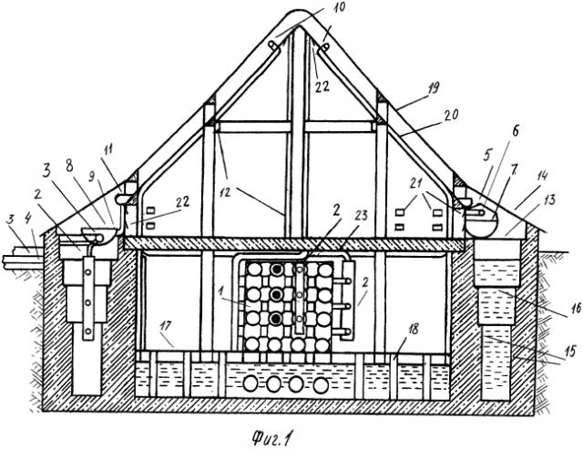 Гелиоэнергетическое сооружение с функцией водообмена (патент 2574111)