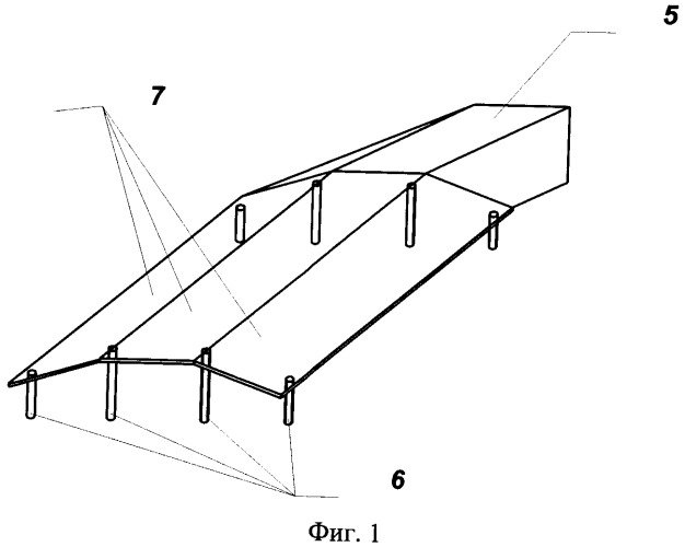 Устройство для проведения гидродинамических испытаний в опытовом бассейне моделей быстроходных судов с воздушной каверной (патент 2535384)