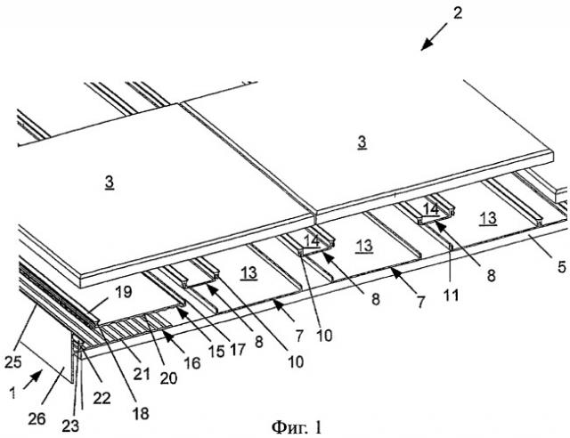 Покрытие для поверхности балконов, полов, крыш или фасадов (патент 2316633)
