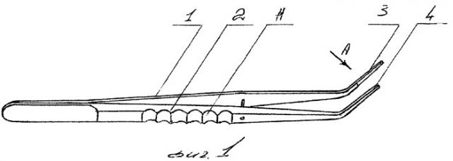 Пинцет для сгибания и имплантации интраокулярных линз (патент 2286751)