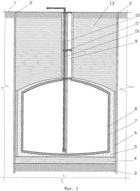 Подземное хранилище сжиженного природного газа (патент 2597049)