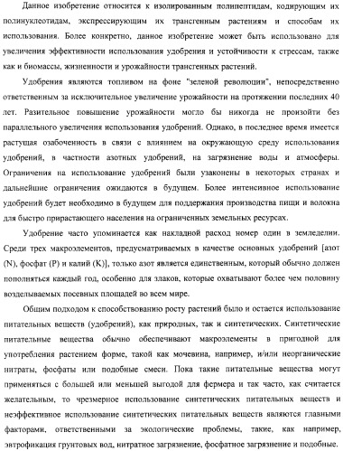 Изолированные полипептиды, кодирующие их полинуклеотиды, экспрессирующие их трансгенные растения и способы их использования (патент 2487166)