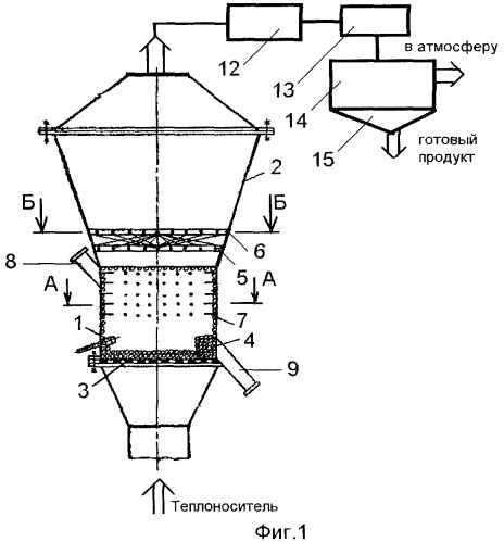 Распылительная сушилка с инертной насадкой (патент 2341741)