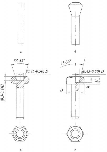 Способ изготовления стержневых изделий с шестигранной головкой (патент 2635495)
