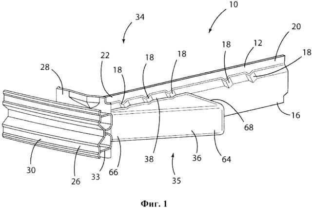 Подушка безопасности, установленная на переднем лонжероне транспортного средства (патент 2654232)