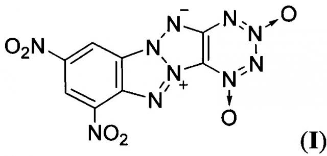 8,10-динитро-дегидро-1,5-5н,11н-[1,2,3,4]тетразино[5',6':4,5][1,2,3]триазоло-[2,1-a][1,2,3]бензотриазол-1,3-диоксид и способ его получения (патент 2643363)