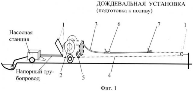 Дождевальная установка (патент 2453109)