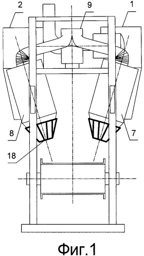 Агрегат для смешения сыпучих материалов (патент 2522652)