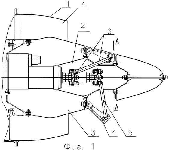 Выходное устройство газотурбинного двигателя (патент 2387863)