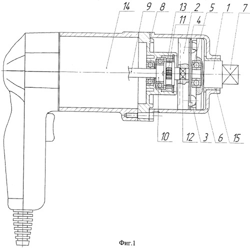 Ударный механизм гайковерта (патент 2487794)