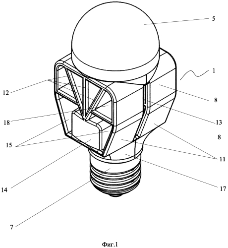 Светодиодная лампа (патент 2592890)