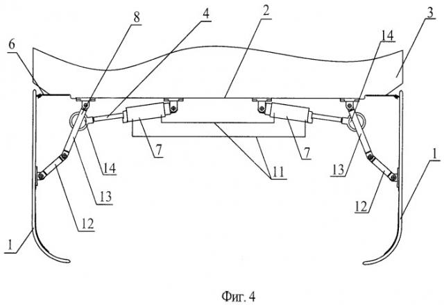 Устройство для снижения аэродинамического сопротивления многозвенного автопоезда (патент 2446973)