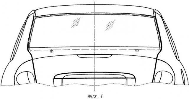 Конструкция крепления заднего стекла в легковом автомобиле (патент 2300469)
