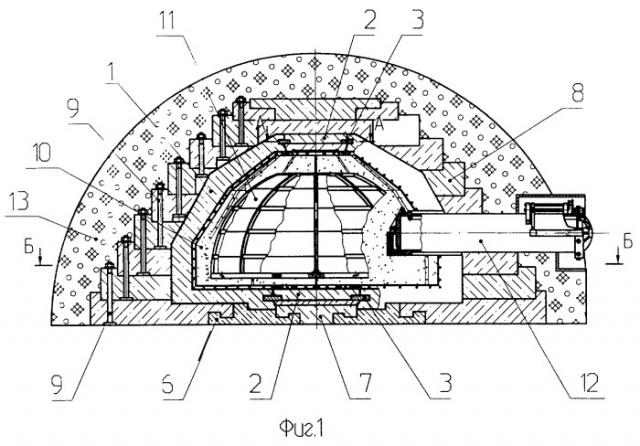Сборно-монолитное локализующее сооружение (патент 2254554)