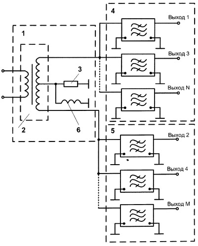Многоканальный блок фильтрации (патент 2396704)