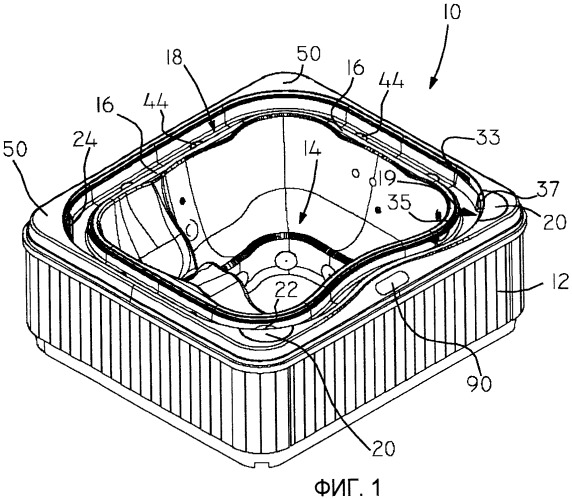 Спа-ванна или мини-бассейн с гидромассажем (патент 2479701)