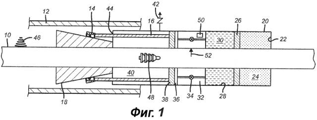 Посадочный инструмент, приводимый в действие с помощью потенциальной энергии и установленный в межтрубном пространстве (патент 2598259)