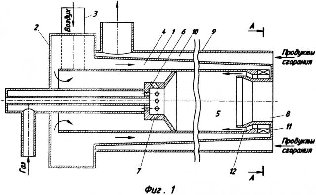Рекуперативная горелка (патент 2624676)