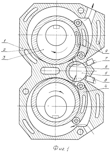 Роторный двигатель внутреннего сгорания (патент 2410554)