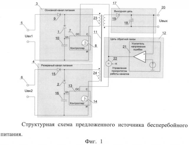 Источник бесперебойного питания (патент 2531361)