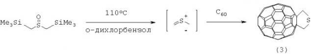Способ получения 2-алкил-5-фенил-3,4-фуллеро[60]тетрагидротиофенов (патент 2342376)