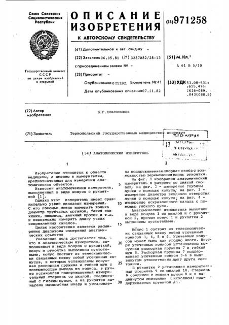 Анатомический измеритель (патент 971258)