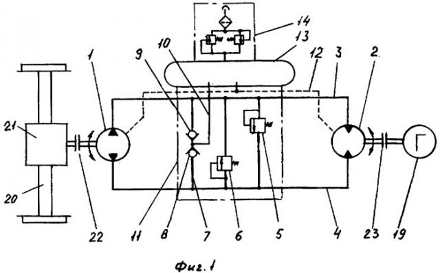 Гидрообъемная передача (патент 2274787)