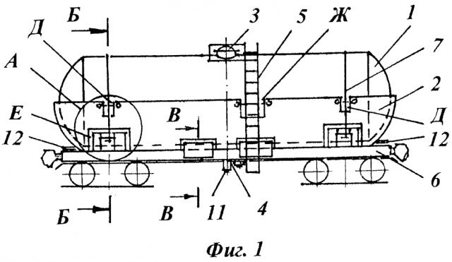 Вагон-цистерна для затвердевающих продуктов (патент 2612299)