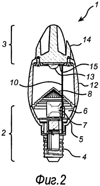 Осветительное устройство, имеющее теплоотвод источника света, размещенный отдельно от драйвера (патент 2631661)