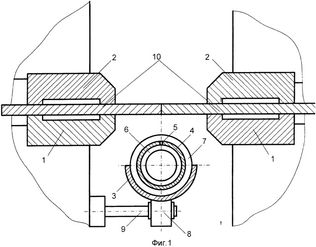 Способ контактной стыковой сварки оплавлением полос с подачей защитного газа в зону сварки и устройство для его осуществления (патент 2424094)