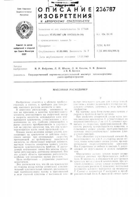 Массовый рдсходол\ер (патент 236787)