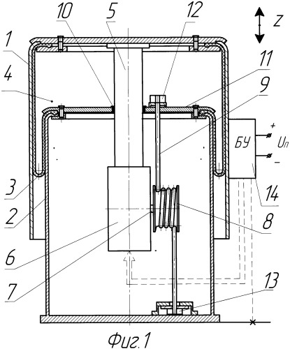 Пневматический амортизатор (патент 2424125)