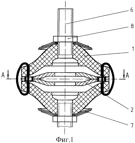 Виброизолятор (патент 2378545)