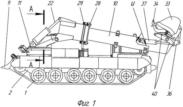 Инженерная гусеничная машина на базовом танковом шасси (патент 2283467)