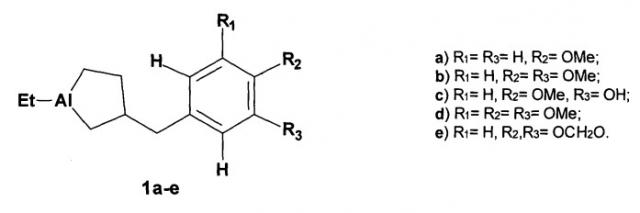 Способ получения 1-этил-3-[(оксифенил)метил]алюминациклопентанов (патент 2540089)