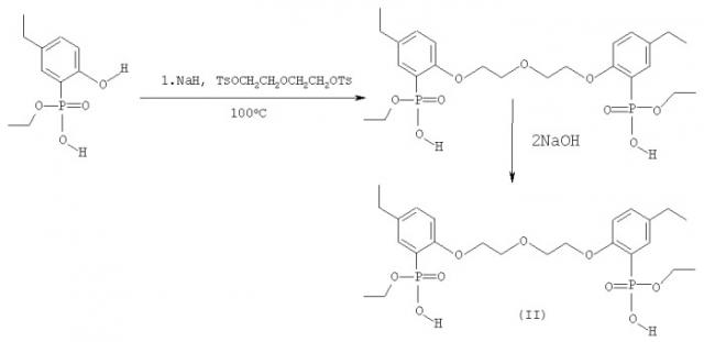 1,5-бис[2-(оксиэтоксифосфинил)-4-(этил)фенокси]-3-оксапентан в качестве лиганда для избирательного извлечения тория (iv) в ряду урана (vi) и лантана(iii) из азотнокислых сред (патент 2391349)