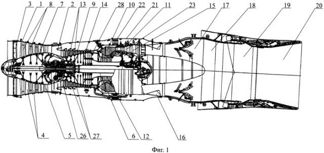Турбореактивный двигатель (патент 2555939)