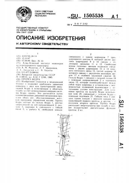 Протез бедра (патент 1505538)