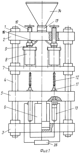 Устройство для гидростатического прессования из порошка тонкостенных трубок (патент 2245219)