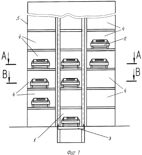 Многоэтажный гараж (патент 2338857)