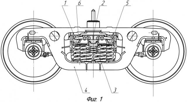 Амортизирующее устройство для тележки железнодорожного вагона (патент 2461480)