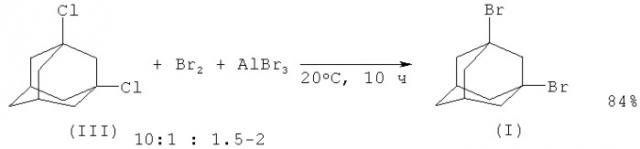 Способ получения 1,3-дибромадамантана (патент 2455275)
