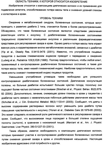 Композиция диетических волокон, включающая в себя глюкоманнан, ксантановую смолу, альгинат и липид (патент 2473245)