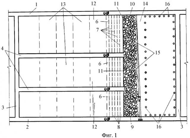 Способ подземной разработки пологих и наклонных рудных тел малой и средней мощности (патент 2441163)